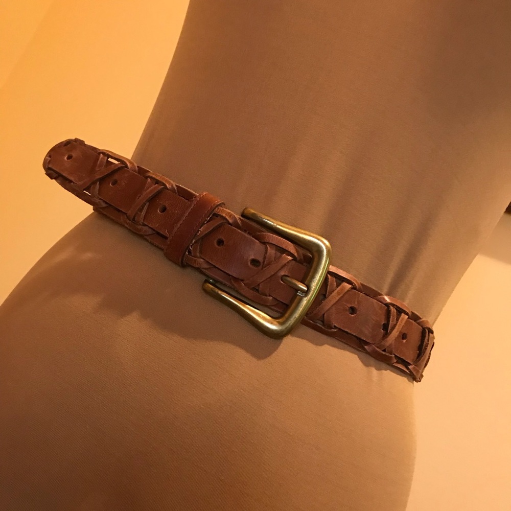 Donna Katz Woven Genuine Leather Belt